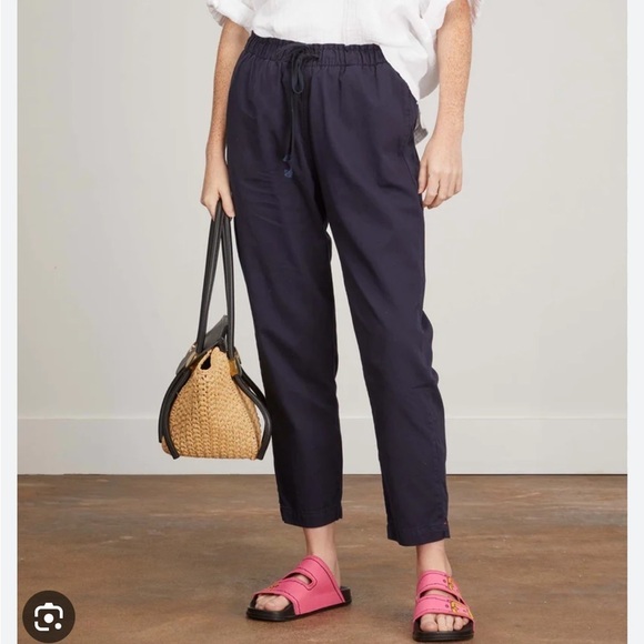 XIRENA /  Rex Pant Eggplant purple jogger tuxedo Side stripe detail XS - Picture 2 of 8